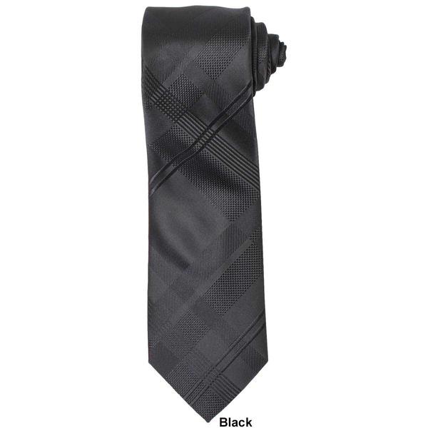 Mens Van Heusen(R) Grid Solid Tie alternate view