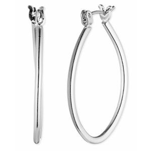 Nine West Silver-Tone Hoop Earrings