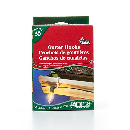 Pack of 50 Christmas Lights Gutter Hooks