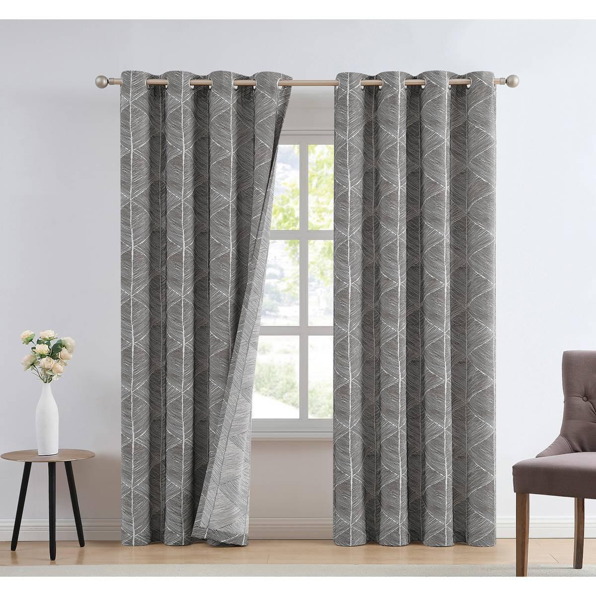 Brooklyn Modern Strokes Unlined Panel Curtain