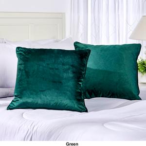 Metro Luxe 2pk. Velvet Feather-Filled Decorative Pillows - 20x20 alternate view