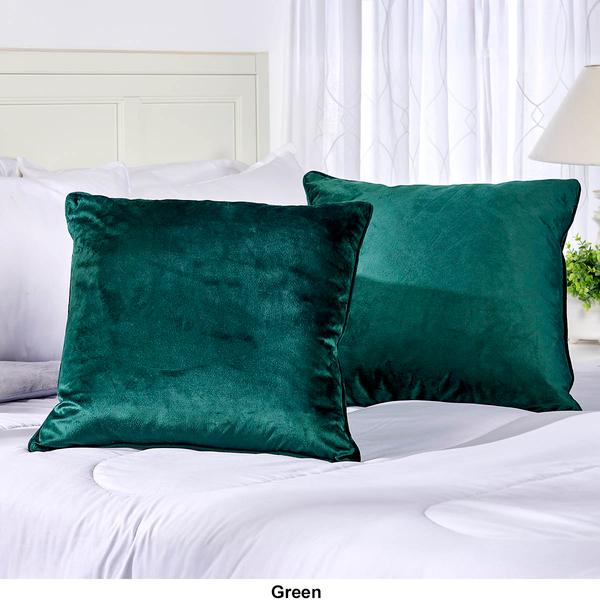 Metro Luxe 2pk. Velvet Feather-Filled Decorative Pillows - 20x20 alternate view