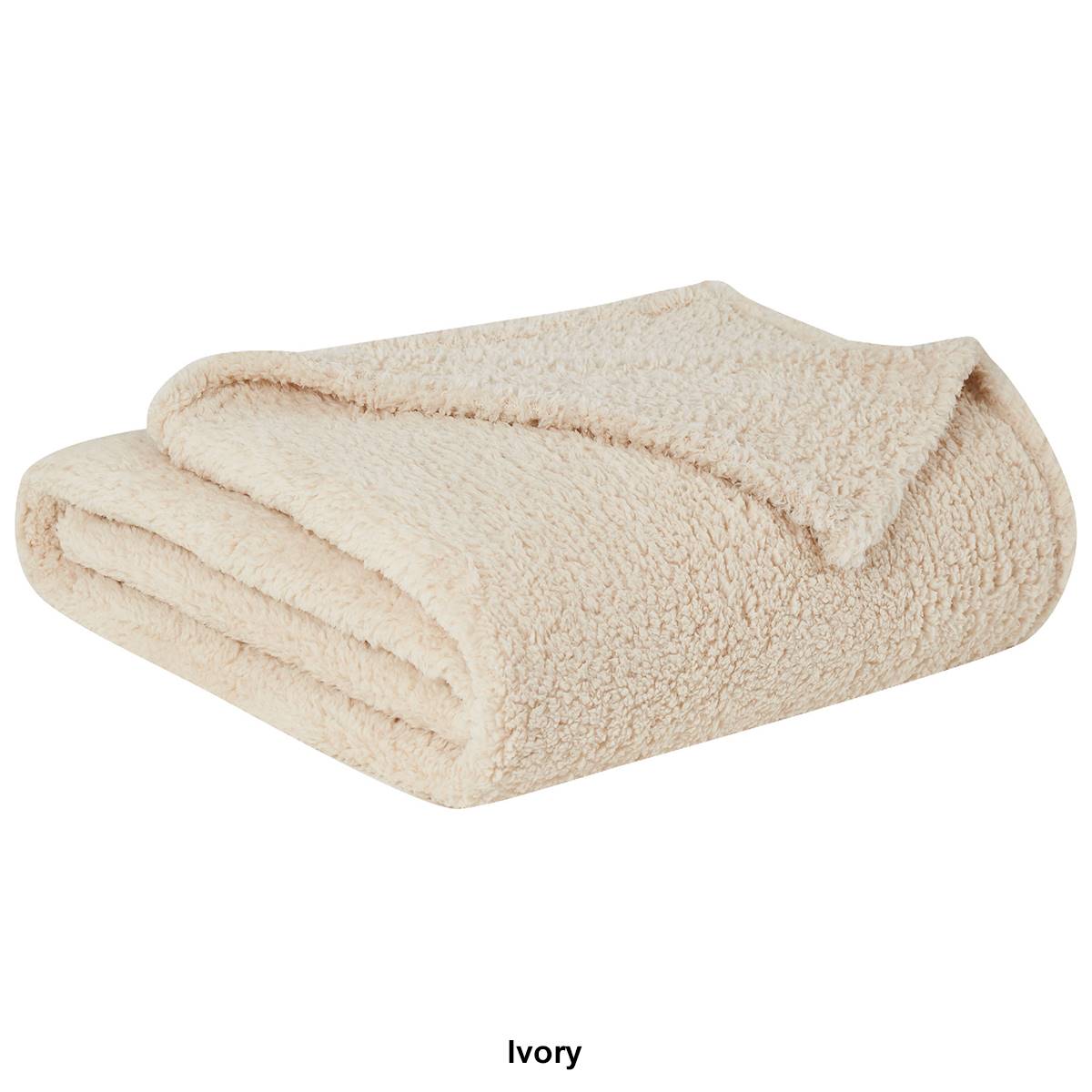 Brooklyn Loom Marshmallow Sherpa Throw Blanket
