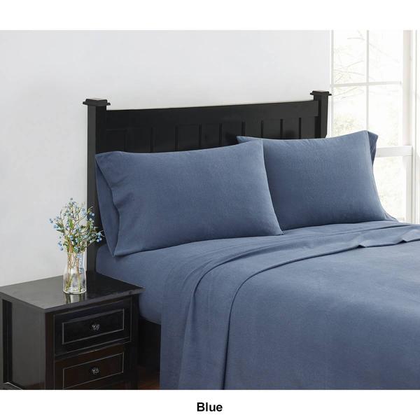 London Fog Solid Flannel Sheet Set alternate view