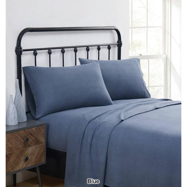 Truly Soft Solid Twin Flannel Sheet Set alternate view