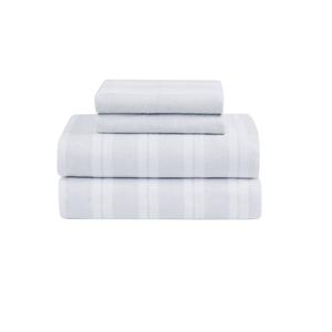 Truly Soft Bryce Stripe Twin Flannel Sheet Set