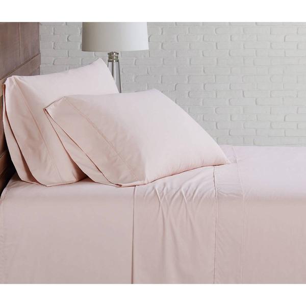 Cannon 200 Thread Count Solid Percale Sheet Set alternate view