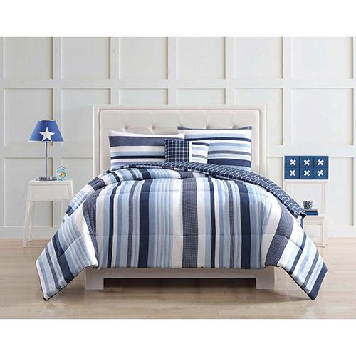My World Kids Mason Stripe 4pc. Comforter Set