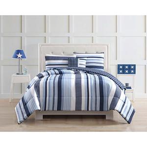 My World Kids Mason Stripe 4pc. Comforter Set