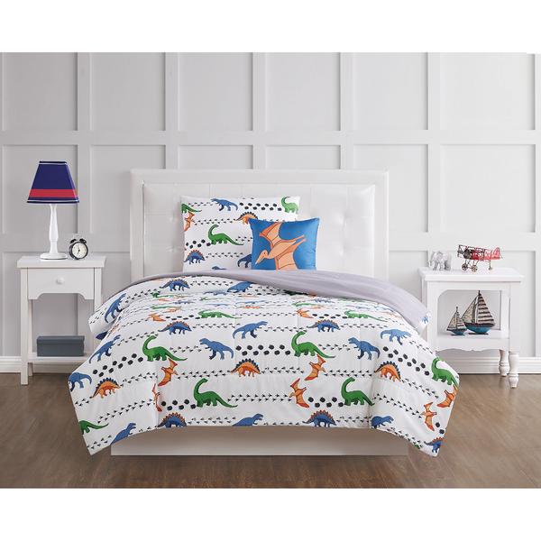 My World Dino Tracks 4pc. Comforter Set