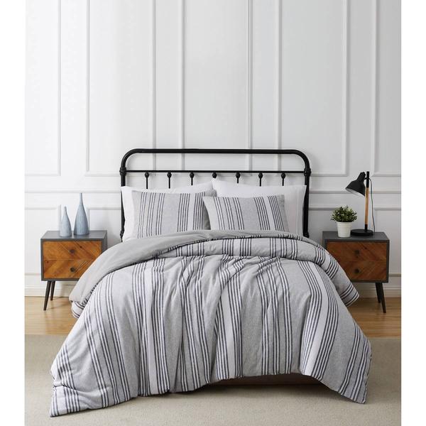 Truly Soft Kiel Stripe Flannel 3pc. Comforter Set