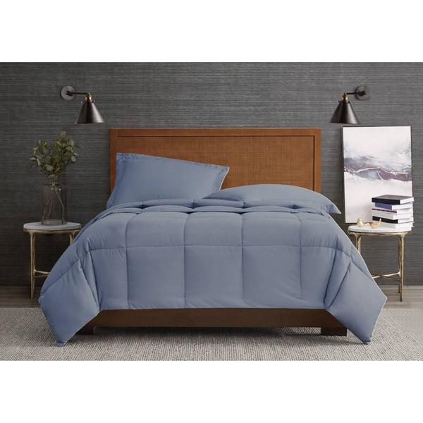 London Fog Garment Wash Solid 180 Thread Count 3pc. Comforter Set