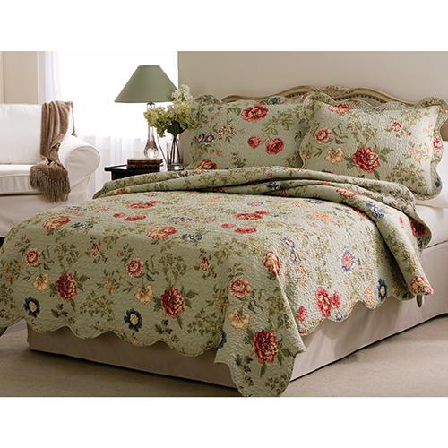 American Traditions Edens Garden 3pc. Quilt Set