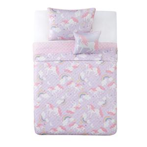 My World Rainbow Unicorn 4pc. Quilt Set alternate view