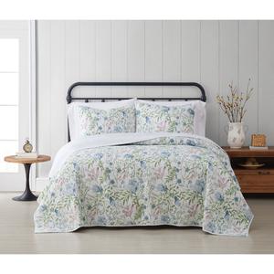 Cottage Classics Field Floral 3pc. Quilt Set