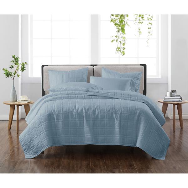 Cannon Heritage Solid Reversible 3pc. Quilt Set