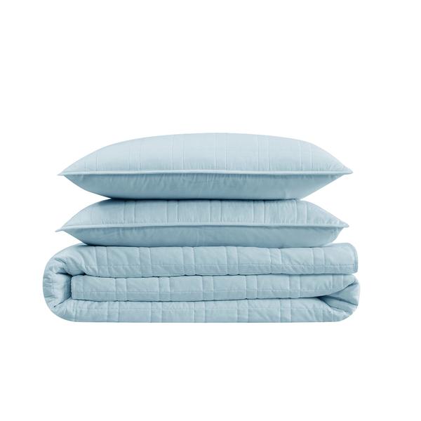 Cannon Heritage Solid Reversible 3pc. Quilt Set alternate view