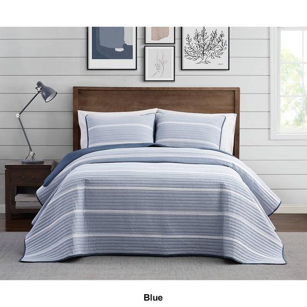 Brooklyn Loom Niari Yarn Dye Striped 3pc. Quilt Set alternate view