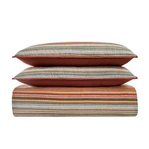 Brooklyn Loom Sunset Stripe Yarn Dye Reversible 3pc. Quilt Set alternate view