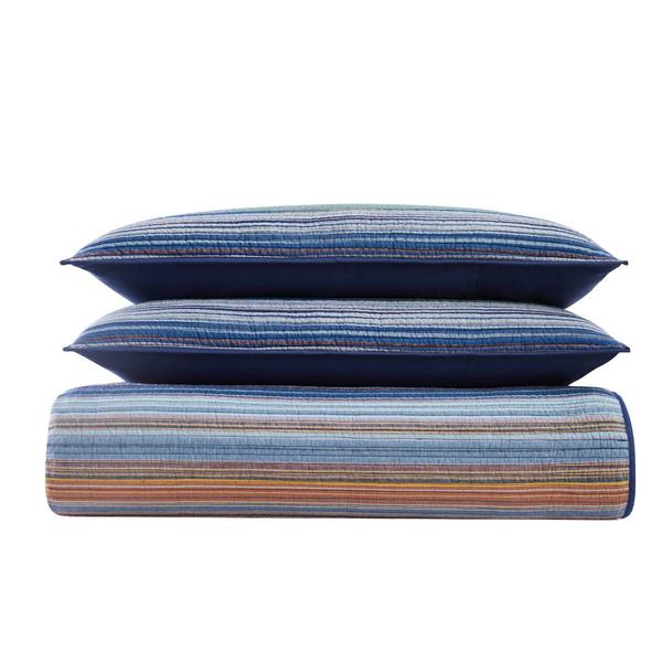 Brooklyn Loom Met Stripe Yarn Dye Reversible 3pc. Quilt Set alternate view