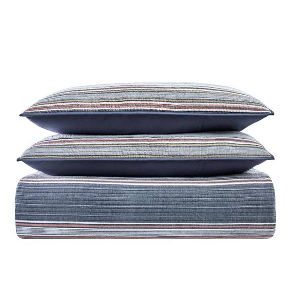 Brooklyn Loom Hudson Stripe Yarn Dye Reversible 3pc. Quilt Set alternate view