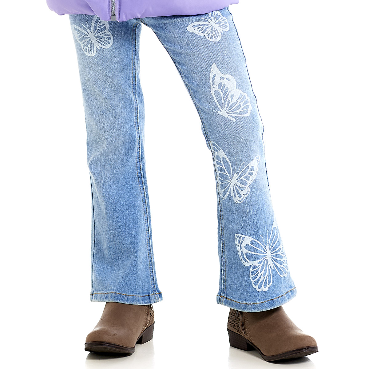 Girls (4-6x) Wallflower Butterfly Flared Jeans