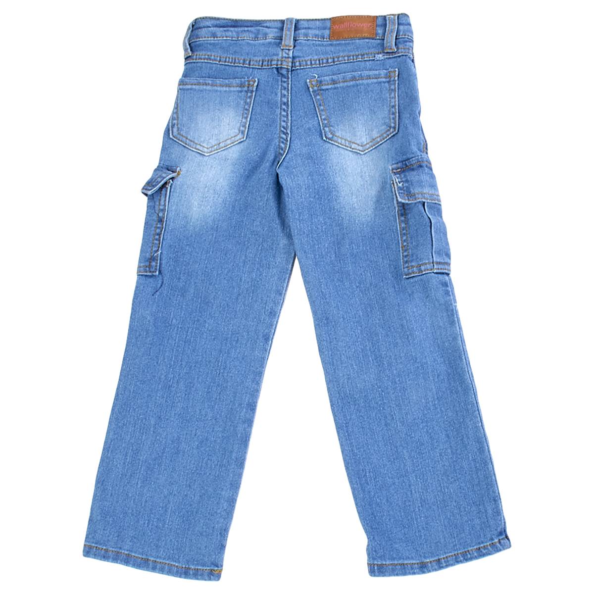 Girls (4-6x) Wallflower Straight Fit Cargo Jeans