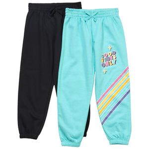 Girls (4-6x) Sweet Butterfly(R) 2pk. Solid/Good Vibes Joggers