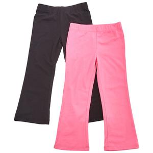 Girls (4-6x) Sweet Butterfly(R) 2pk. Solid Flare Leggings