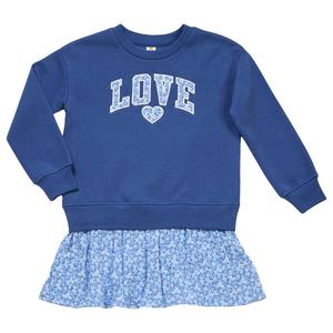 Girls (4-6x) Sweet Butterfly(R) Love Sweatshirt Ditsy Skirt Dress