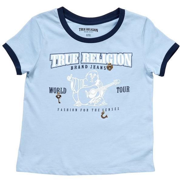 Girls (7-16) True Religion Short Sleeve Buddha Logo Tee