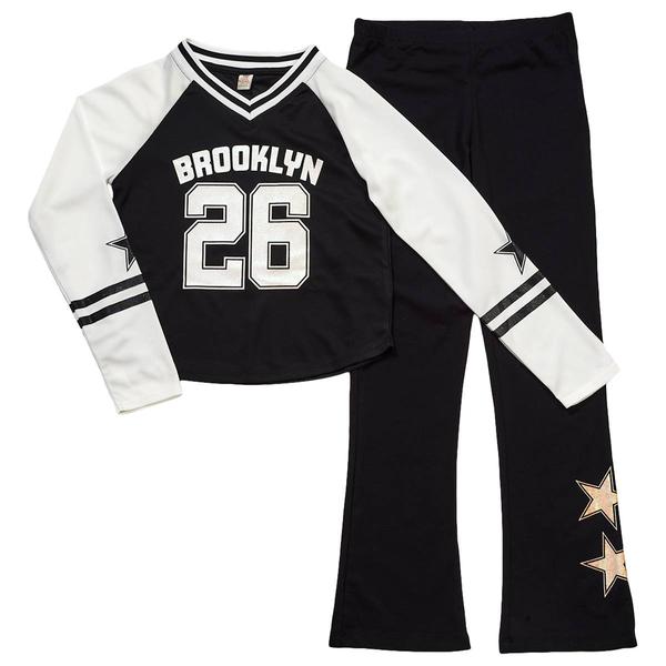 Girls (4-6x) Sweet Butterfly(R) Brooklyn Jersey Top & Legging Set