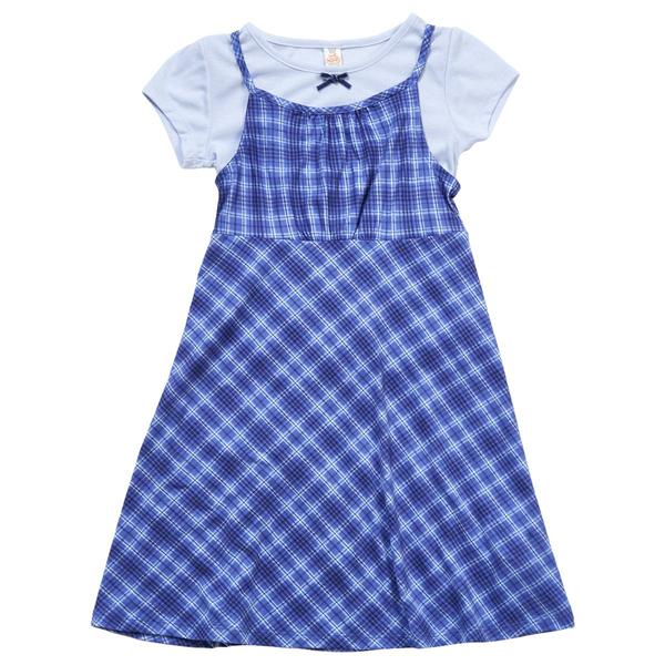 Girls (7-16) Sweet Butterfly(R) Short Sleeve Tee/Yummy Plaid Jumper