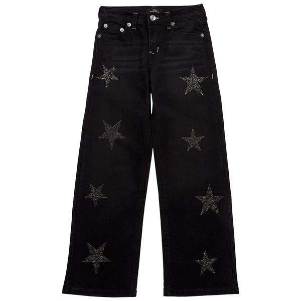 Girls (7-16) True Religion Wide Leg Rhinestone Star Jeans