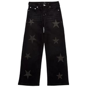 Girls (7-16) True Religion Wide Leg Rhinestone Star Jeans alternate view