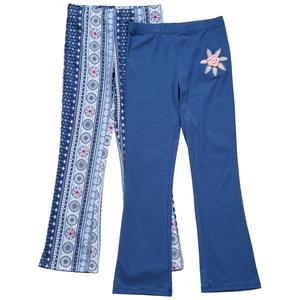 Girls (7-16) Sweet Butterfly(R) 2pk. Flare Floral Paisley Leggings