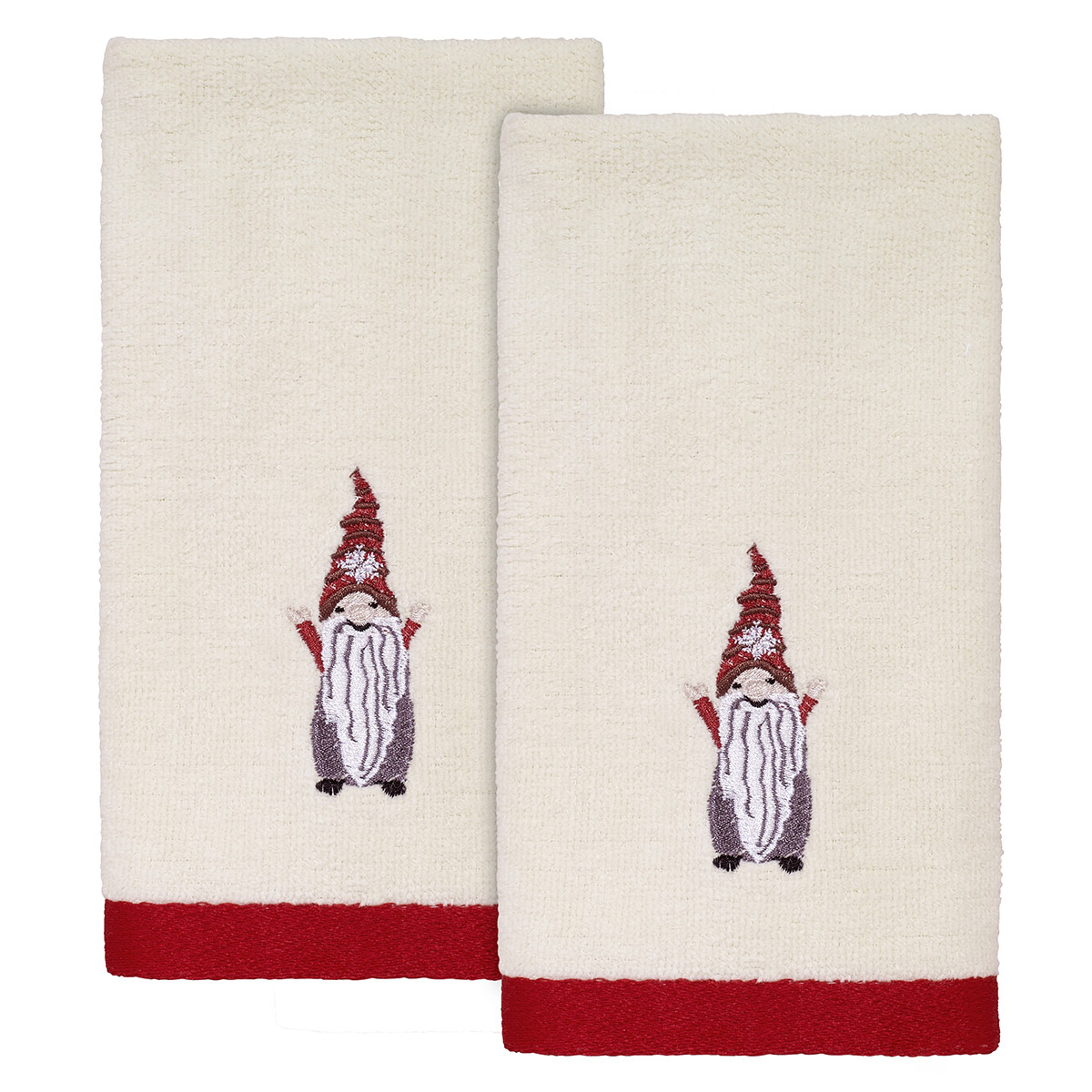 Avanti Christmas Gnomes Fingertip Towels