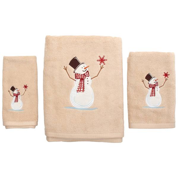Avanti Snowman Christmas Towel Collection