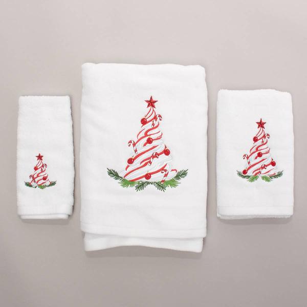 Avanti Candy Cane Christmas Towel Collection