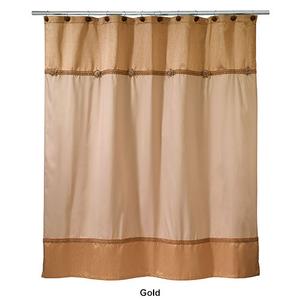 Avanti Braided Medallion Shower Curtain alternate view