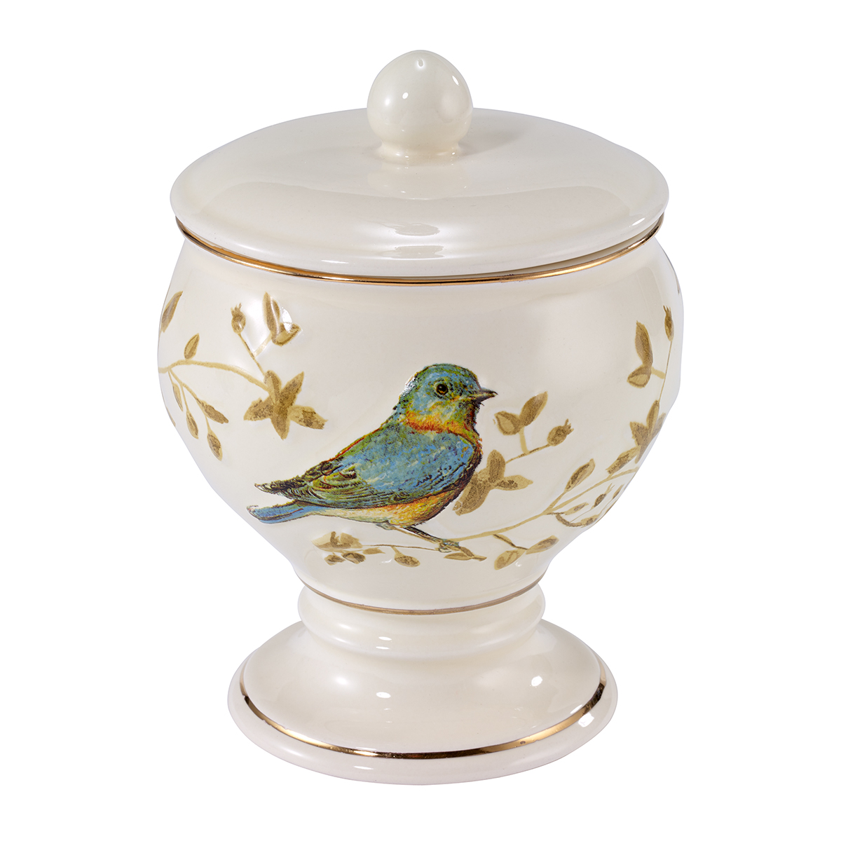 Avanti Gilded Birds Covered Jar