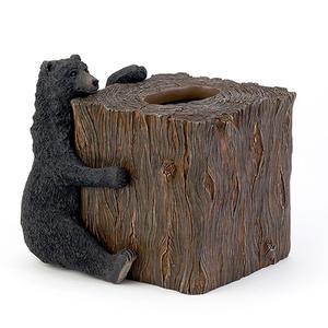 Avanti Black Bear Lodge Tissue Box Cover