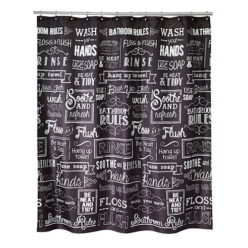 Avanti Chalk It Up Shower Curtain