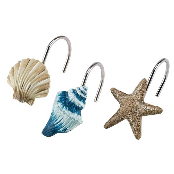 Avanti Blue Lagoon Shower Curtain Hooks