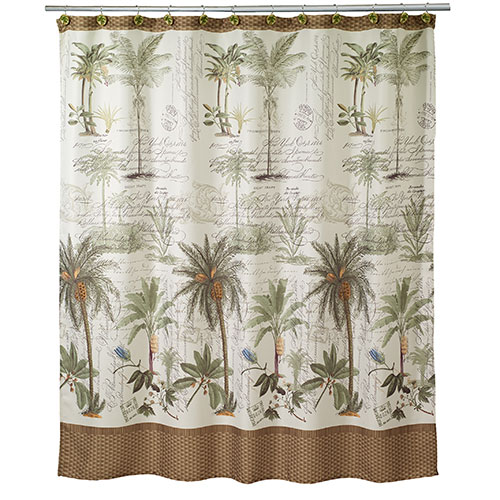 Avanti Colony Palm Shower Curtain