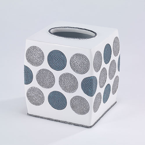 Avanti Dotted Circles Tissue Box Holder