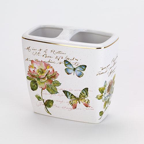Avanti Butterfly Garden Toothbrush Holder