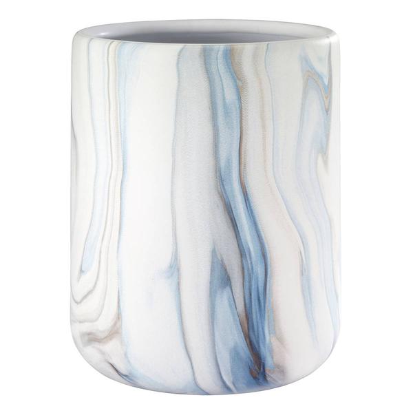 Avanti Waves Blue Wastebasket