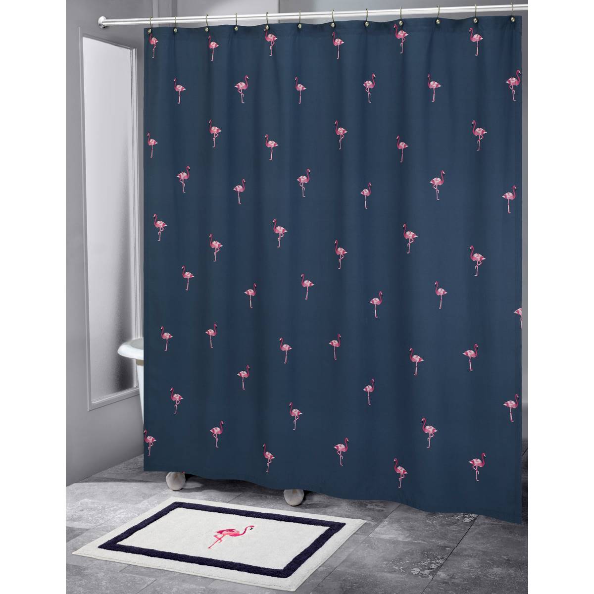 IZOD(R) Flamingo Shower Curtain