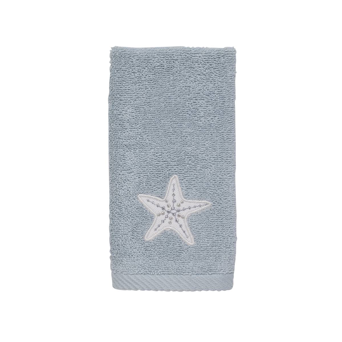 Avanti Sequin Shells Fingertip Towel